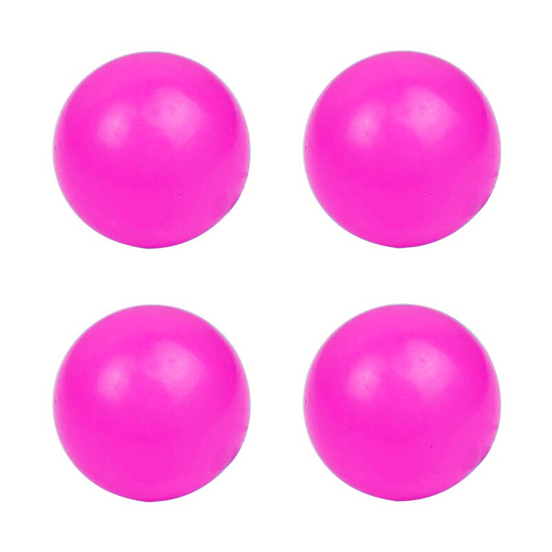 Boule lumineuse de couleur haute élastique, jouet qui brille dans la nuit, décoration de la maison, pour enfants: 2pcs Pink