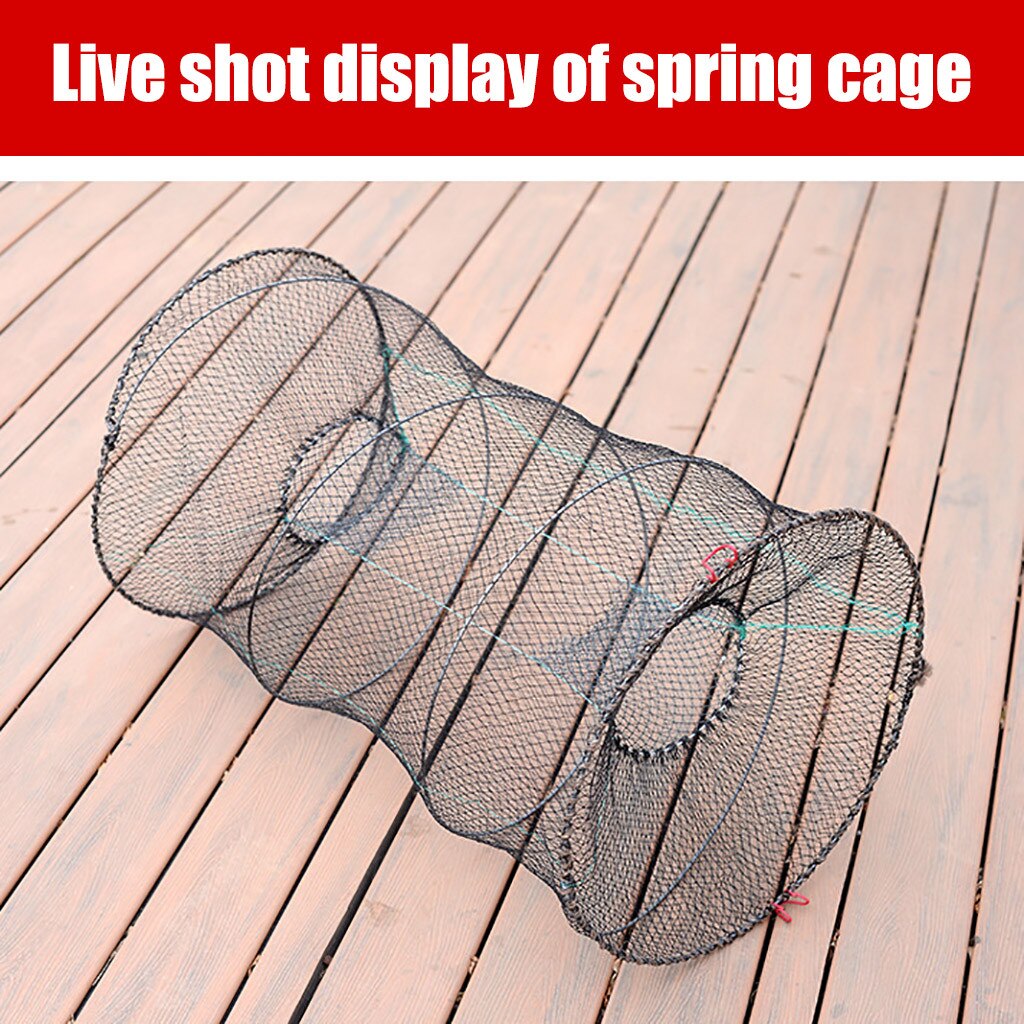 Fishing Collapsible Trap Cast Keep Net Crab Crayfish Lobster Catcher Pot Trap Fish Net Eel Prawn Shrimp Live Bait #3