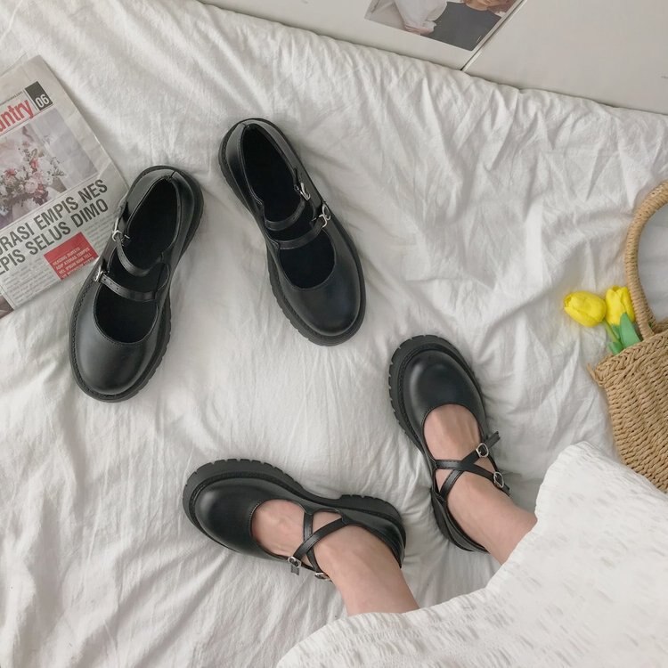 Lolita buty damskie styl japoński Vintage miękkie siostry dziewczyny wysokie obcasy wodoodporna platforma studentka przebranie na karnawał buty