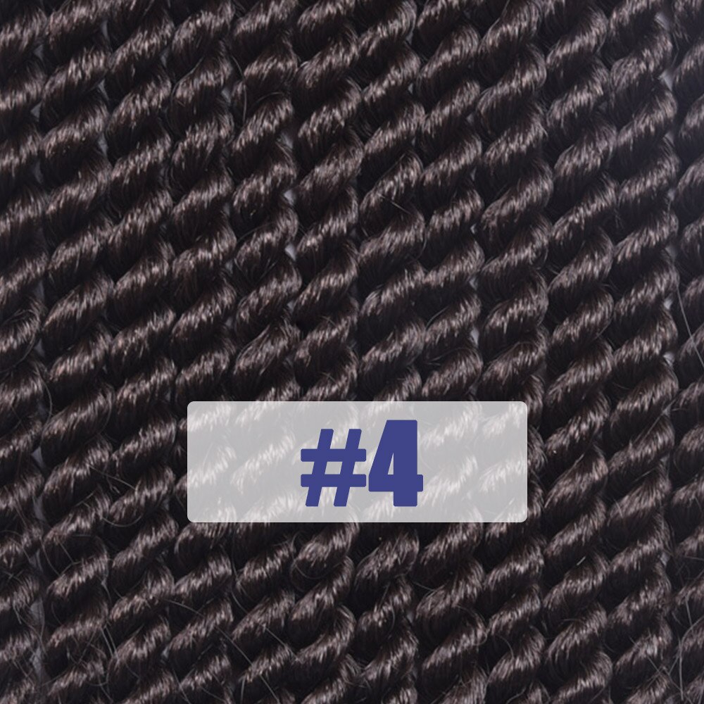 Alororo Havana Mambo Twist Crochet Braids 12'' 18'' 22'' Synthetic Hair Extension for Braids High Temperature Fiber Afro Braid: 4 / 18inches