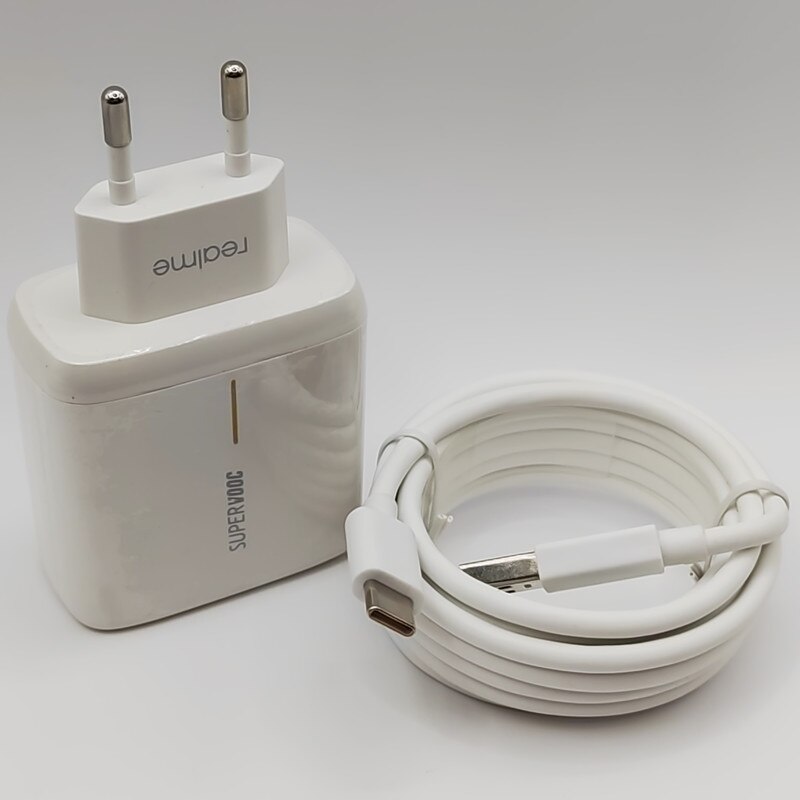 65w realme supervooc carregador rápido ue/eua super vooc 2.0 adaptador 6.5a tipo cabo c para r17 r11 encontrar x2/x2 pro/reno6/ace 2 x20