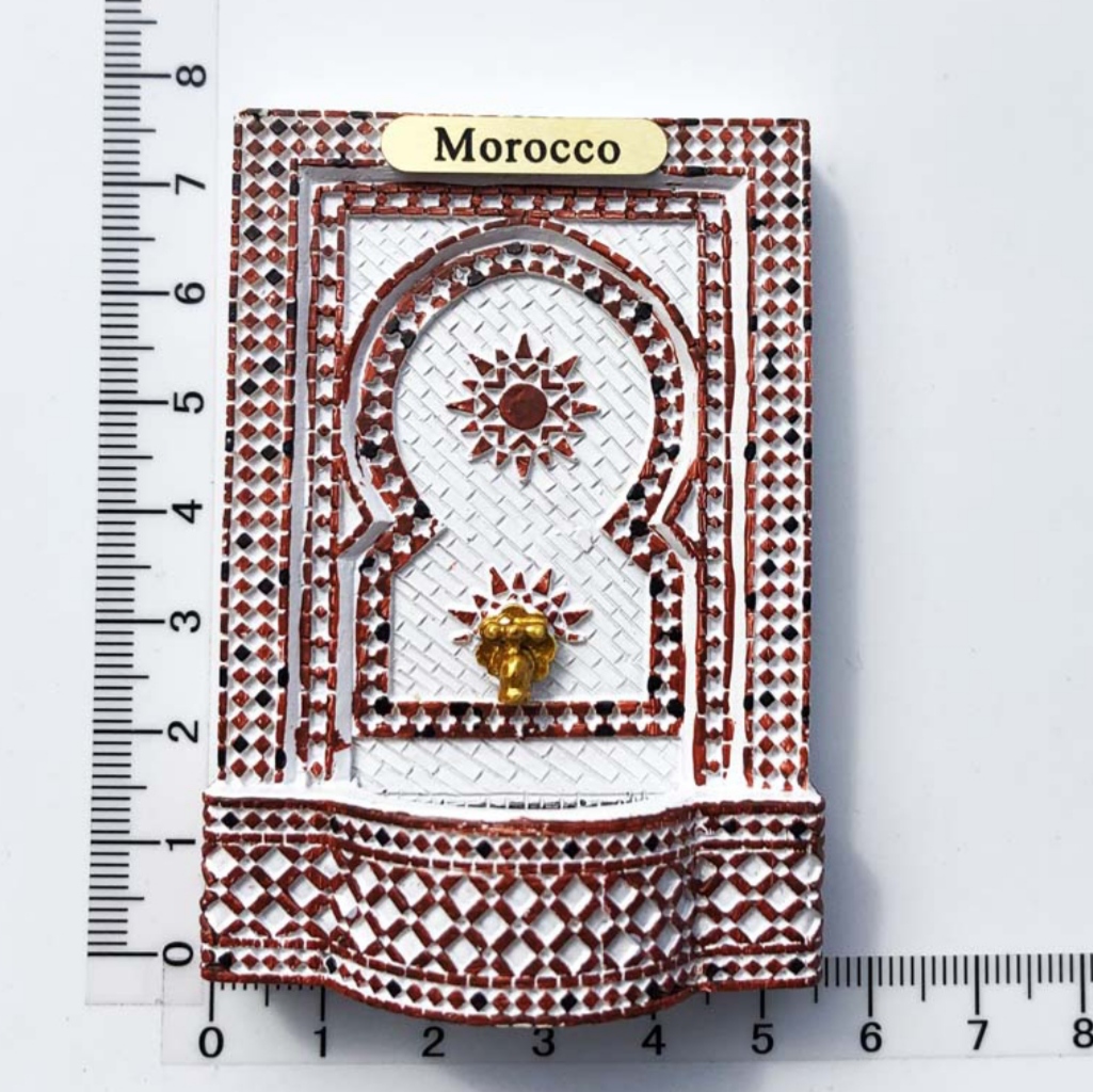 Imanes turísticos 3D para nevera, decoración de recuerdo, manualidades, manualidades, colección de , europa, marruecos: AMA220328002