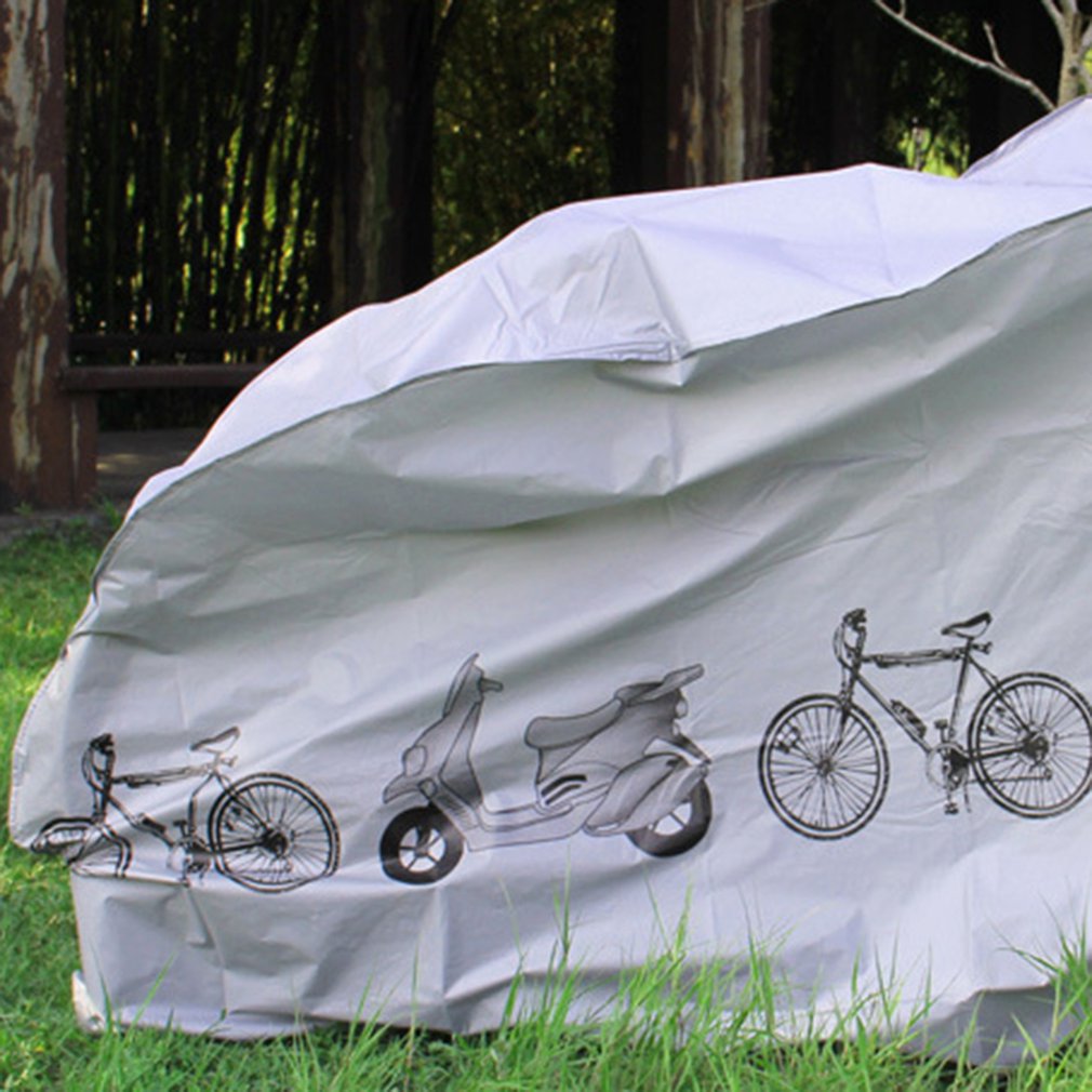 Gray Moto Bike Motorcycle Covers Dust Waterproof Outdoor Indoor Rain Protector Cover Coat For Bicycle Scooter