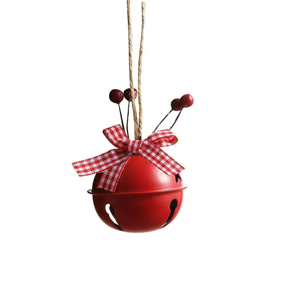 Cute Bell Ornament Sturdy Shatterproof Bell Hanging Bell Tree Decor for Indoor Christmas Bell: Red 3