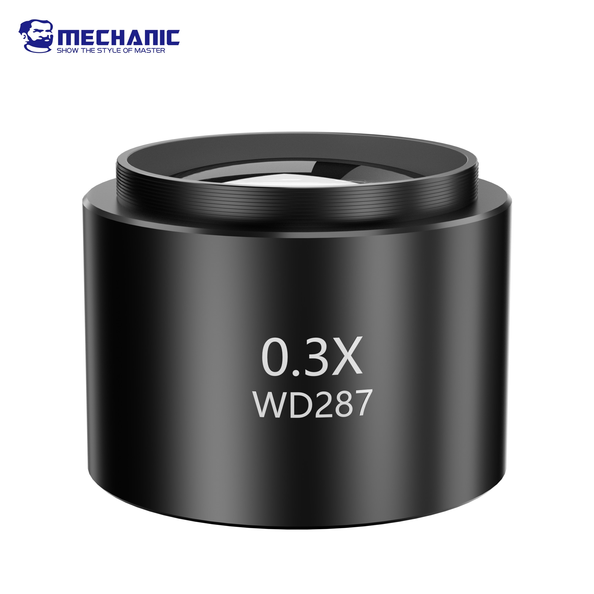MECHANIC MCN-0.3X 0.5X 0.7X 2X Auxiliary Microscope Objects Lens for Trinocular Stereo Zoom Barlow Camera Glass Lens Tools: Brown