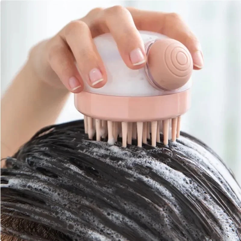 Body Scalp Massage Borstel Siliconen Shampoo Borstel Haar Wassen Kam Toevoegen Vloeibare Shampoo Borstel Siliconen Lichaam Scrubber Massage Borstel