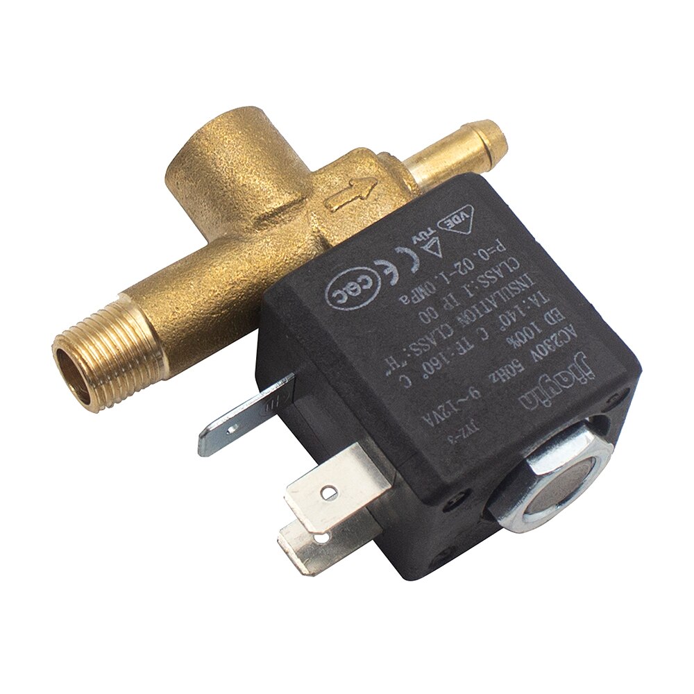 Jiayin JYZ-4P Magnetventil 3 Mm, NC, 2/2-Wege, AC 230 V, G1/8, Messing, Für Dampf & Wasser (0,1–6 Bar)