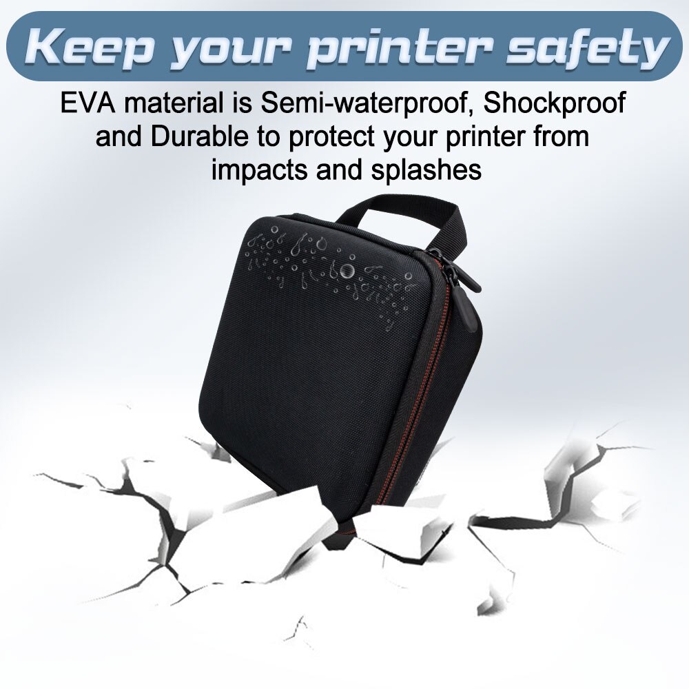 InkExpress Hard Carrying Case for Brother P-Touch PTD210 Label Maker TZe-231 Travel EVA Protective Storage Bag Protable Box