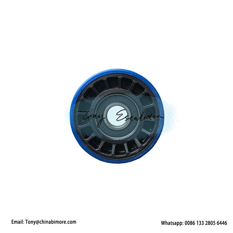 Escalator Step Chain Roller Blue OD76.2mm W22mm 6203-2RS for otis