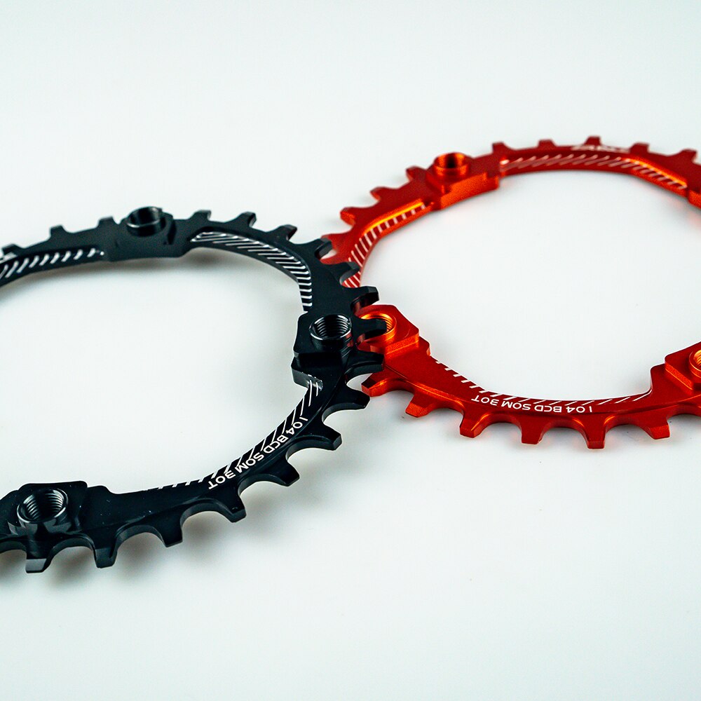 ZRACE Chainrings Chainwheels BCD104, 30T, Narrow Width tooth AL7075 CNC for MTB
