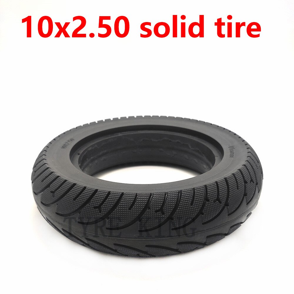 Neumático sólido 10x2,50, neumático inflable a prueba de explosiones para Scooter, Balance de conducción, bicicleta, vehículo eléctrico, neumático a prueba de pinchazos