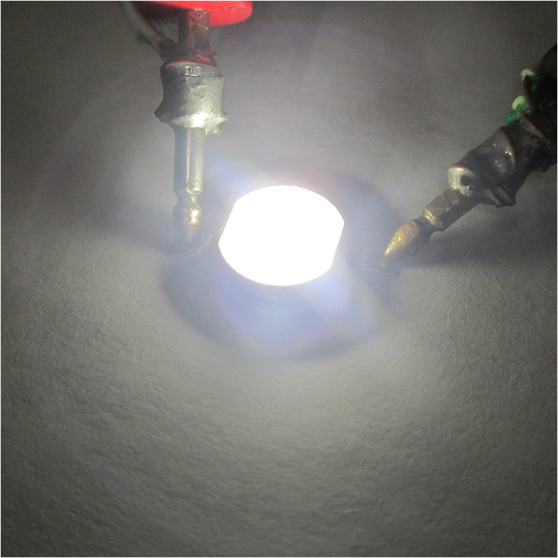 10 Uds 6V 9V 12V 1W 3W 5W diodos LED blancos cálidos pieza de lámpara de luz