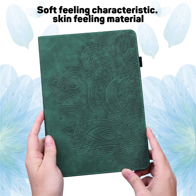 Tablet For Etui Samsung Galaxy Tab S2 9.7 Case Embossed Flower Leather Wallet Cover For Samsung Tab S2 T810 T813 T815 T819 Case