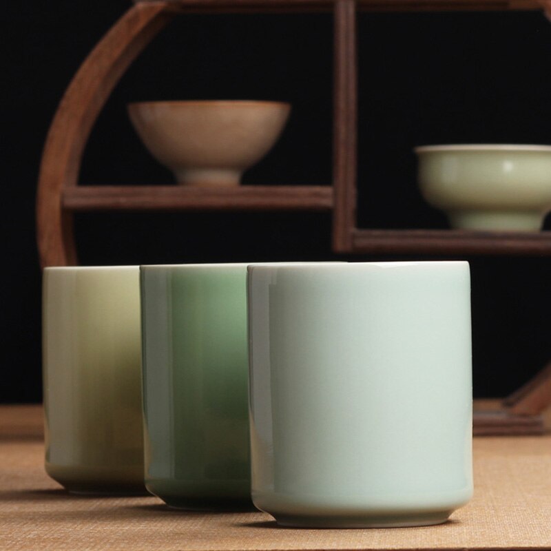 Xícara de chá cerâmica porcelana xícara de chá 240ml tigela de chá mestre caneca de café copo de água copos de chá recipiente de chá copos de puer er presentes