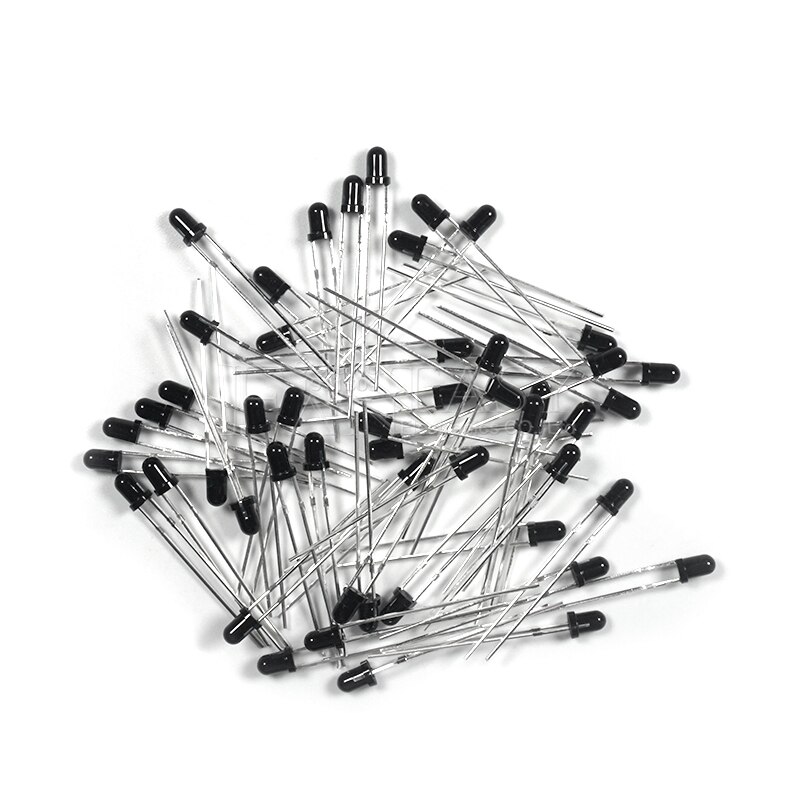 100 stuks led 3mm 940nm ir ontvangstdiode ronde buislamp