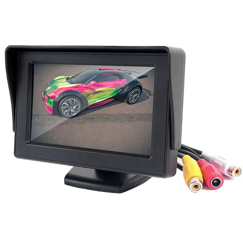 4.3 Inch Auto Hd Rear View Digitale Display Lcd Kleur Display Car Rear View Monitor Sn Met 2 Av-ingang voor Auto Achteruitrijcamera Cam