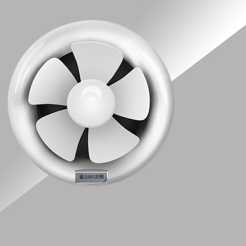 Rundt bad køkken lampe sort glasvæg rør type ventilation ventilator badeværelse udstødning 6 tommer 8 tommer 9918aa