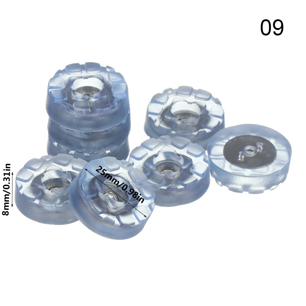 10pcs Clear Soft Furniture Chair Table Feet Leg Bottom Non-slip Anti-skid Glides Wooden Floor Protector Non-noise Screw on Pad