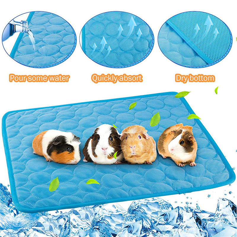 Meerschweinchen-Käfigin-Einlagen, Sommer-Kühlmatte für kleine Tiere, atmungsaktives Hamster-Pipi-Pad für Kaninchenkäfig, Chinchilla, Igel, Haustierartikel