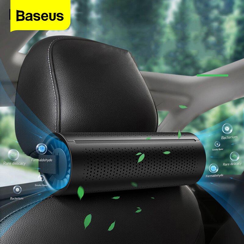 Baseus Car Freshener Car Air Purifier Ionizer Negative Ion Activated Carbon Formaldehyde Auto Air Cleaner Car Accessiories