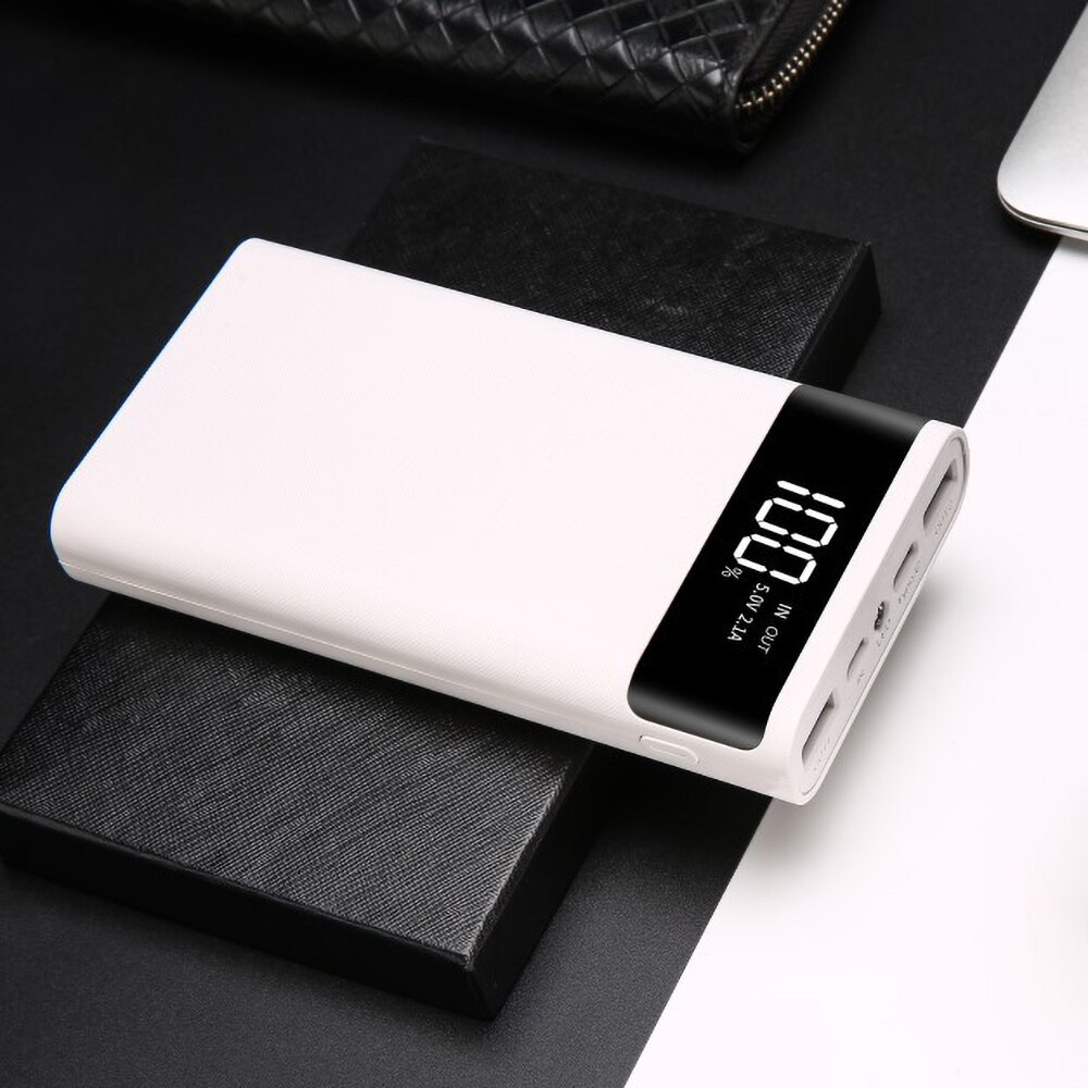 Battery Storage Box Power Bank Battery Box QC 3.0 Fast Charger Type-C Micro USB 5V Mobile Phone Charger Box Quick Charge