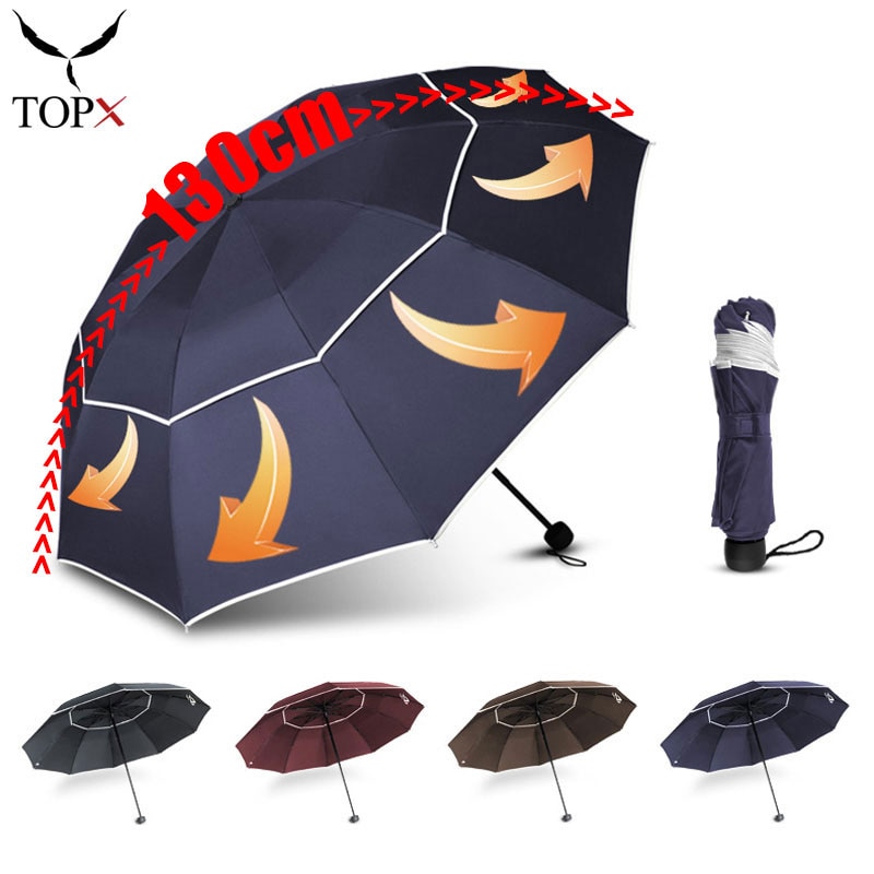 Winddicht Dubbele 3 Vouwen Grote Paraplu Vrouwelijke Mannelijke Tien Bone Auto Luxe Grote Business Paraplu Mannen Regen Vrouwen Parasol зонт