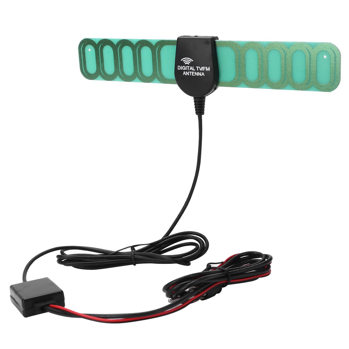 12V Car Digital TV FM Antenna Aerials Amplifier Booster Aerial Radio Digital Antenna Signal Amplifier Booster with Connector