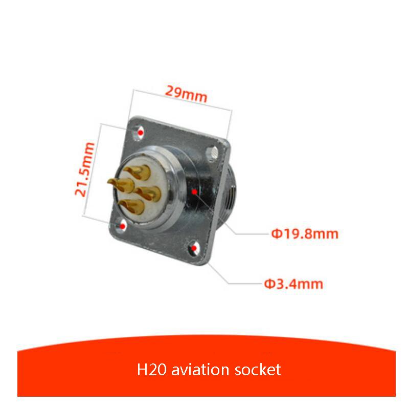 1pc H20 Engraving Machine Spindle Motor Plug Four Core Spindle Ceramics Aviation Socket: 1