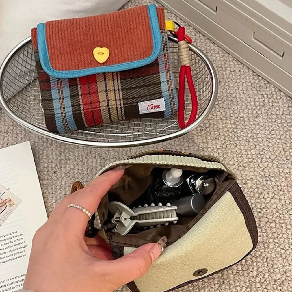Datenkabel Organizer Sanitär Pads Tasche Große Kapazität Kontrast Farbe Kosmetik Tasche Mehrzweck Serviette Beutel Lagerung Tasche2025Neu