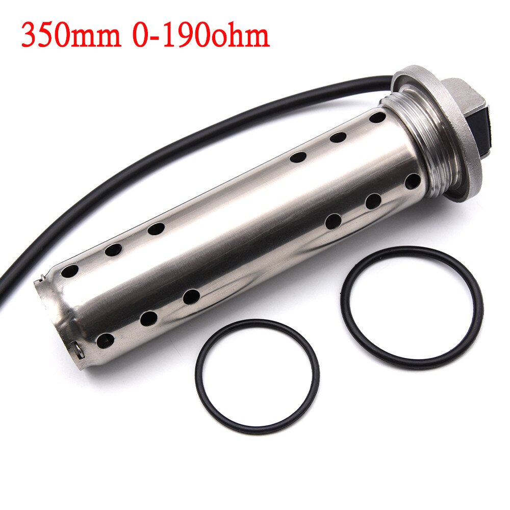 7 Colors Boat Car RV Holding Tank Level Gauge 0-190ohm 52MM Water Sender Unit Sewage Level Meter Gauge Sensor 125~575mm 12V/24V: 350mm 0-190ohm