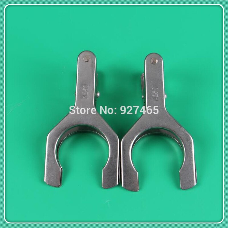 2pcs,50# Stainless Steel Spherical Interface Clip,Stainless Steel Clamp,Glassware clip,Use for Glass Ground Joint