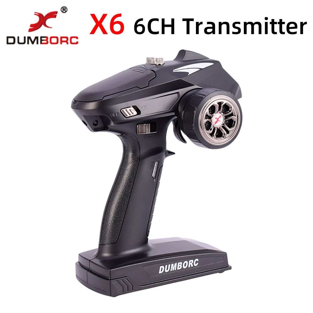 2.4G 6CH Transmitter remote control X6 with X6FG Gyro Receiver LED Light Set for 1/10 1/8 Crawler Axial SCX10 D90 RC Car Boat