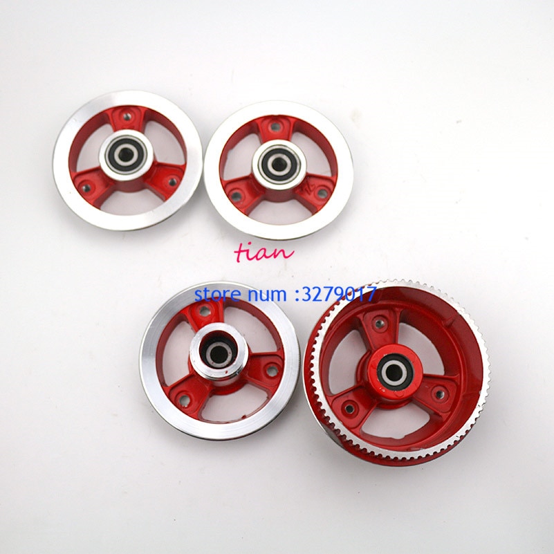 Ruedas delanteras y traseras para patinete eléctrico, ruedas de aluminio de 8 pulgadas, compatibles con patinete plegable eléctrico de 8 pulgadas, 200X50