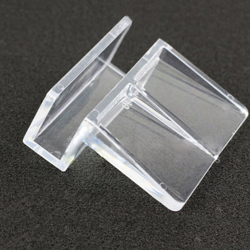 6/8mm transparante aquarium-kunststof clips voor glazen deksels, 4 stuks