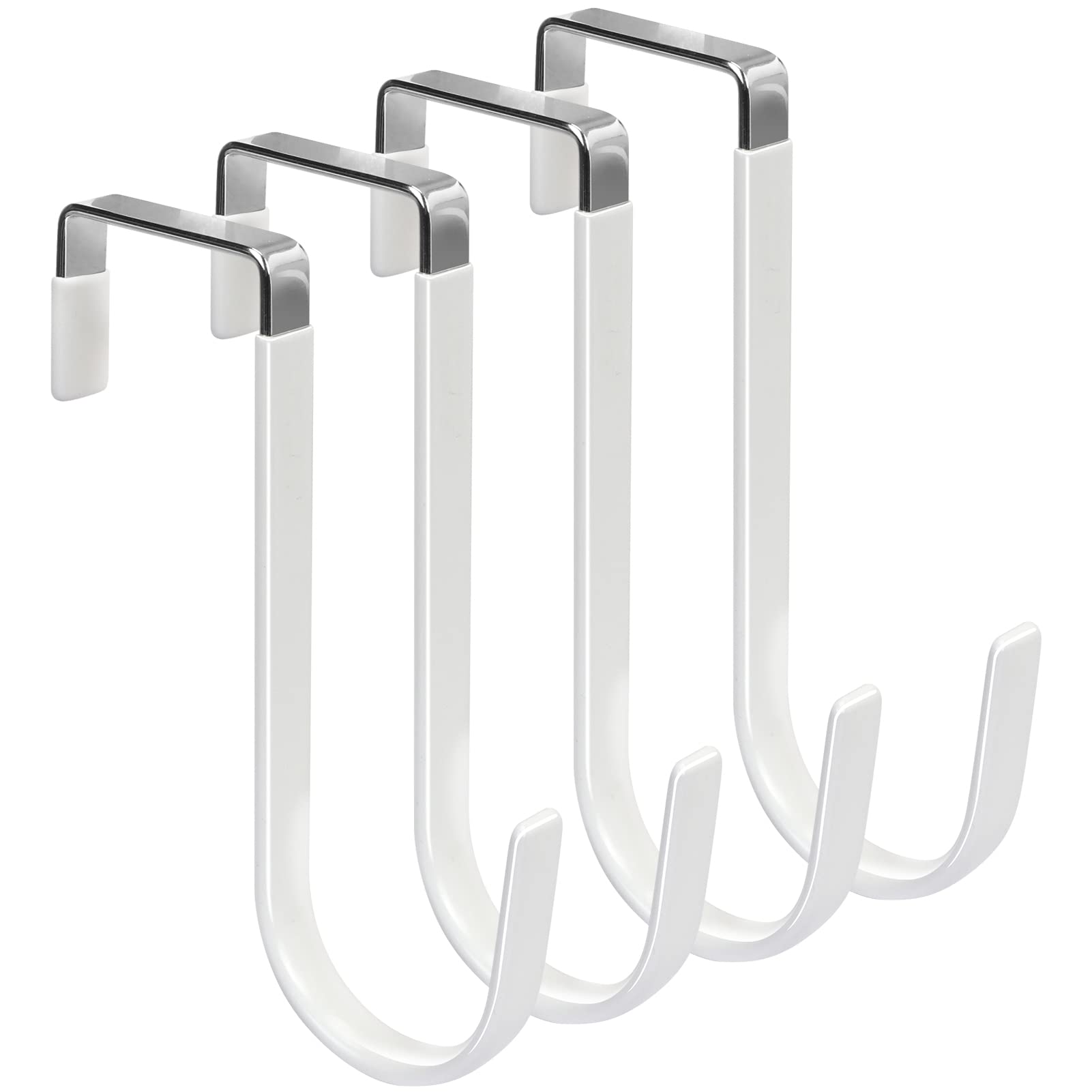 Deurhangers Haken met rubberen organizerhaken voor woonkamer, badkamer, slaapkamer, keuken Hangende kleding, handdoeken, hoeden, jassen: Licht Groen