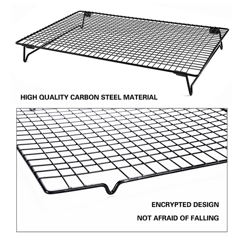 Stainless Steel Cake Cooling Rack Nonstick Wire Tray Grid Cooling Tray For Biscuits Bread Cookie Cake Pizza Baking Bakeware Tool