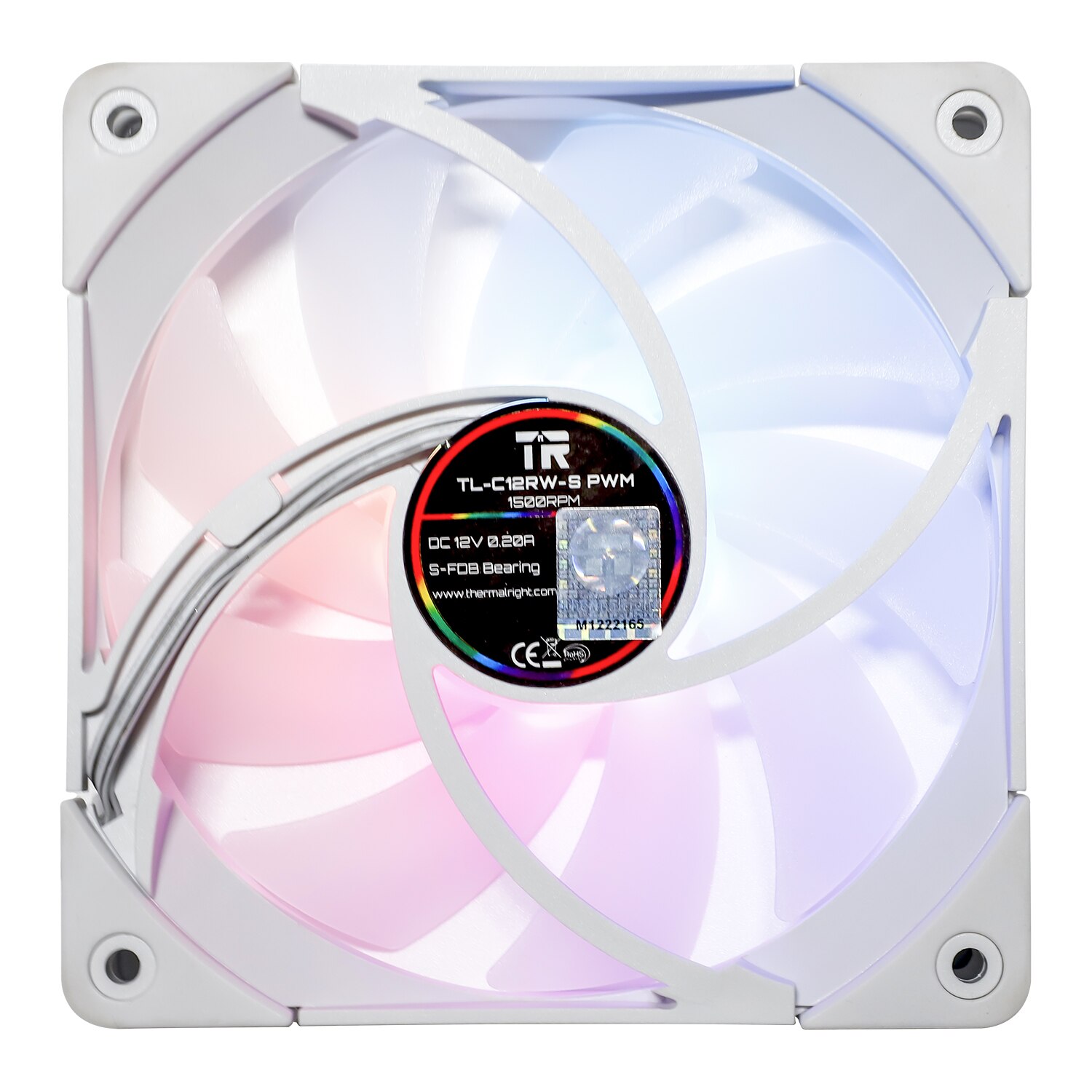 Thermalright 120mm Quiet PWM Fan CPU Cooler Radiator Cooling Fan Reverse Blowing 5V ARGB SYNC PC MOD Computer Case TL-C12RW-S