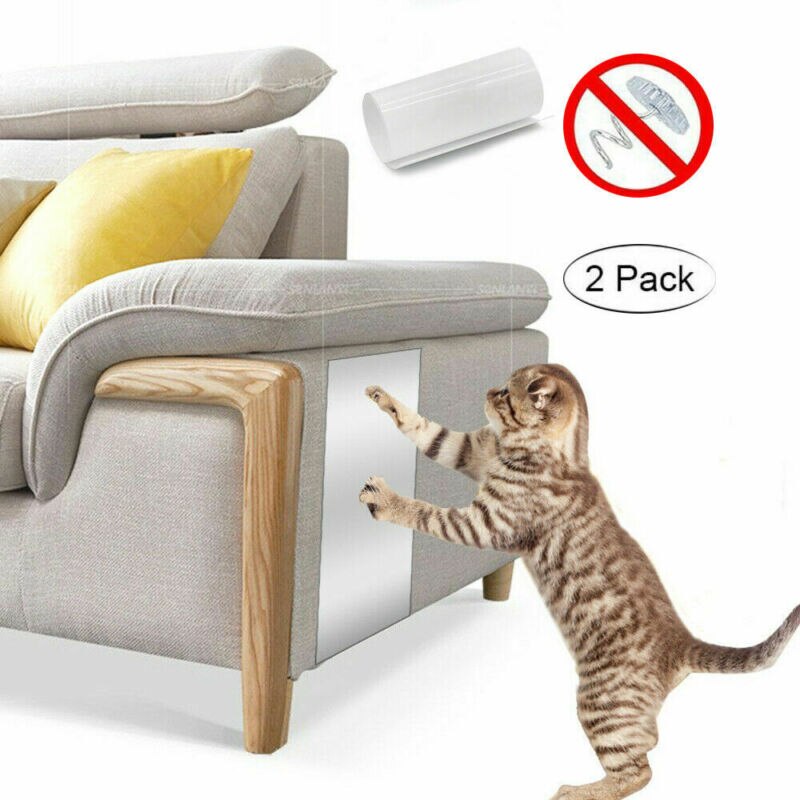 2 stk kæledyrskat kradsebræt pvc sofa stol beskyttelsesmåtte katte sofa beskyttende betræk kæledyrsbestandig ridseforsyning