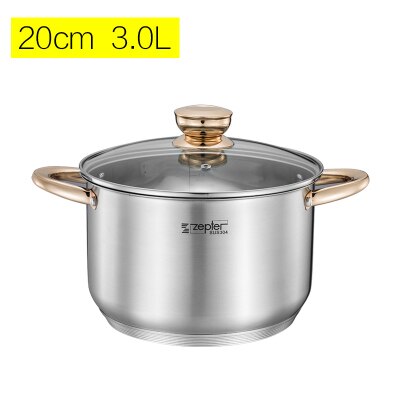 1pc gryder og pander induktion høj kvalitet gryder frituregryde gryde inox sæt køkkengrej køkkenredskaber valgt: 3000ml
