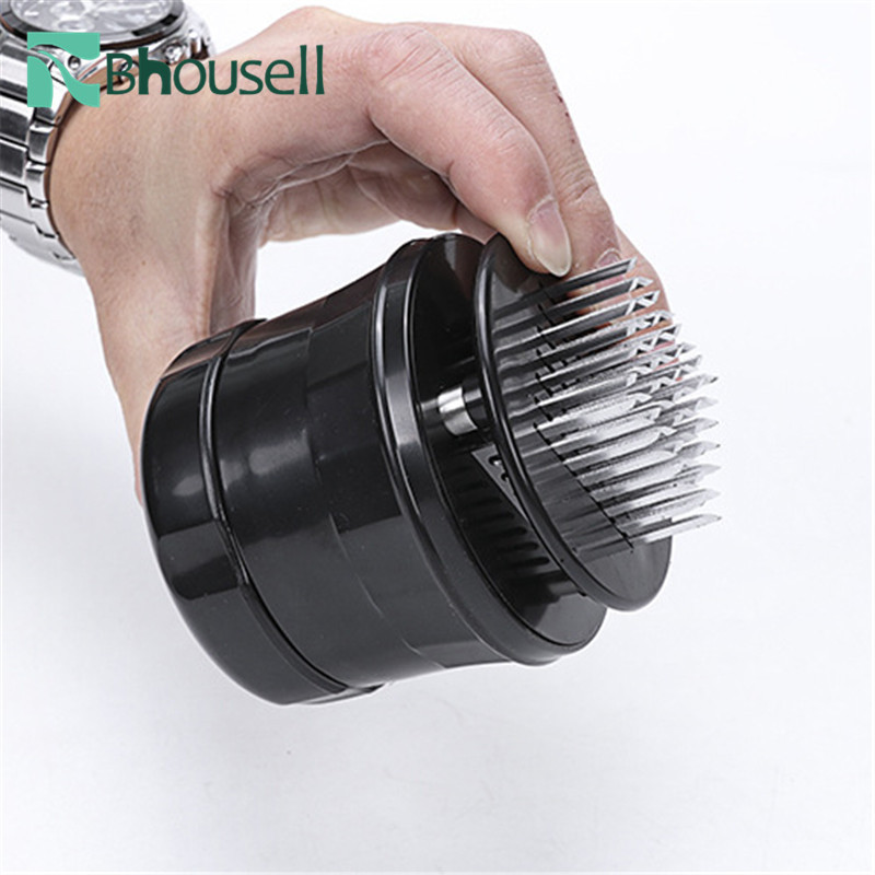 Ablandador de carne de acero inoxidable con 56 cuchillas, martillo Beaf Beat, ablandador de carne con agujas, utensilios de cocina