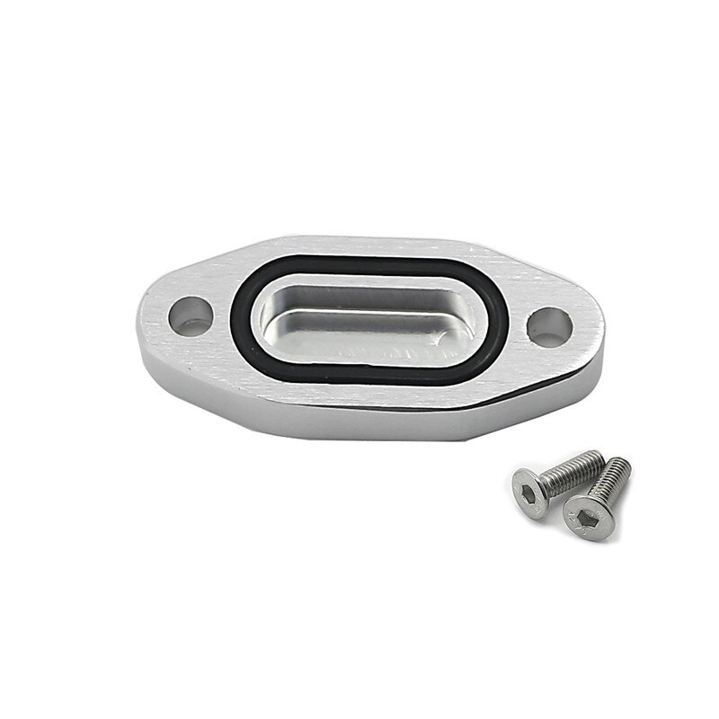 OIL PORT ADAPTER Cooler Delete Block Off Plate for LS1 LS LSX series GM V8 engines Gasket Pan 551621: Silver
