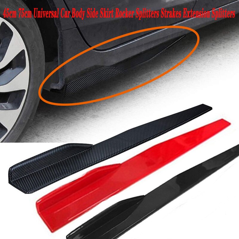 Faldón lateral para puerta de coche, difusor de parachoques, 2x45CM, para Alfa Romeo 159, Kia Ceed, Rio, Cerato, Sportage, Subaru, Foreste Impreza, Saab