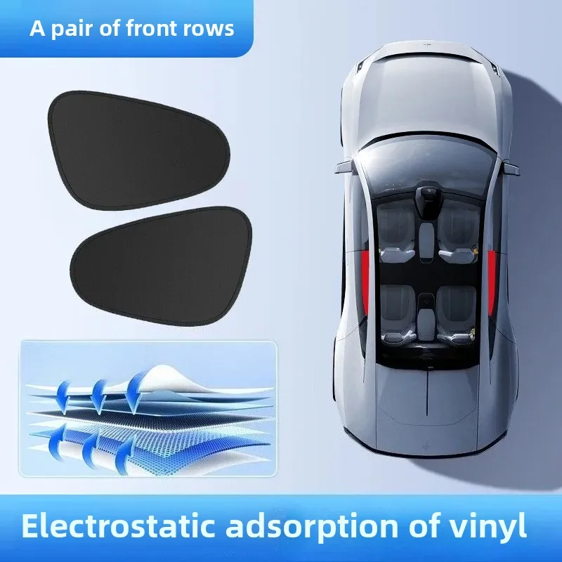 Auton aurinkosuoja uv-suoja auton verho auton ikkunan aurinkosuoja takaikkuna mesh aurinkosuoja kesäsuoja ikkunakalvo: Punainen