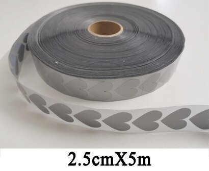 Width 25mm High Visibility Silver Reflective Tape Heat Transfer Vinyl Film DIY Fabric Iron on For Clothing: Red