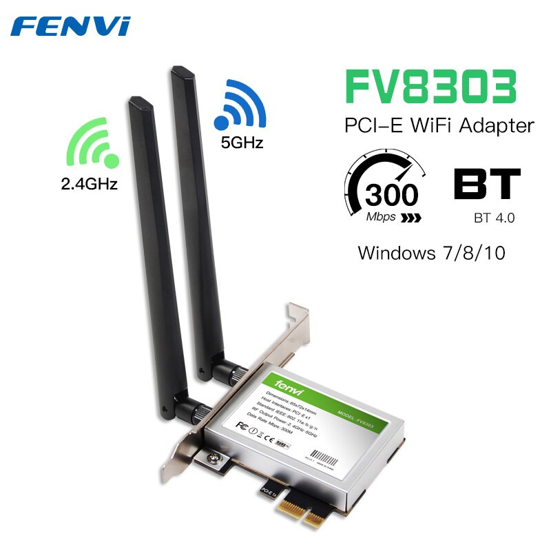 Tri Band 2.4G/5G/6Ghz Wi-Fi 6E Intel AX210 Wireless PCIE Network Card Adapter 802.11AX For Bluetooth 5.2 WiFi Card windows 10 PC: FV8303