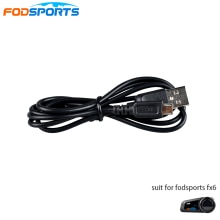 Fodsports Fx6, intercomunicador para casco de motocicleta, accesorios para auriculares Bluetooth, cable de carga USB, se aplica a BT Interphone Moto