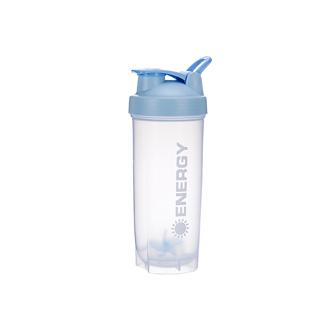 500/700 ml draagbare shakerfles met roerbal is perfect voor eiwitshakes en pre-workout waterflessen zonder BPA: Licht Geel / 1000-1500ml