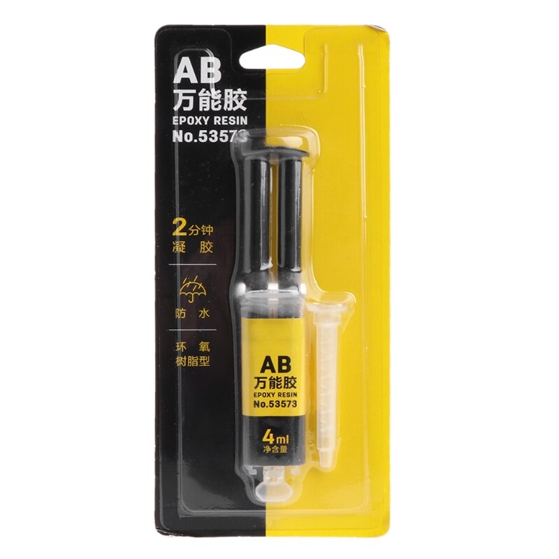 Pegamento AB líquido de de 4 ml, adhesivo fuerte de solidificación rápida de 2 minutos para el hogar de la Oficina, MAY-8
