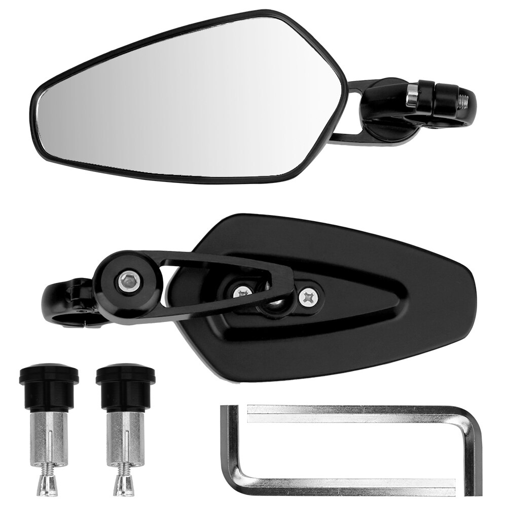 zijspiegel Carbon patroon motorfiets zijspiegels CNC aluminium 7/8