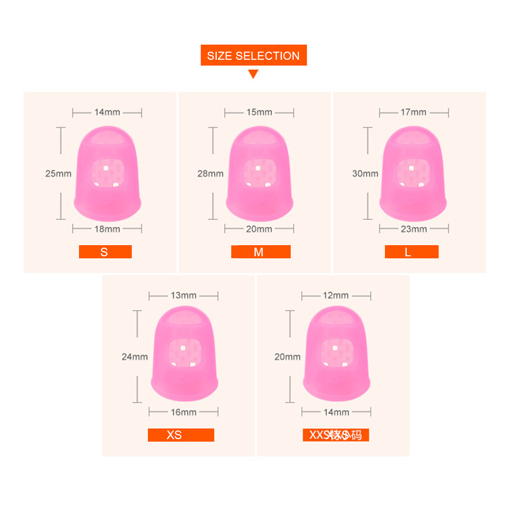 12 Pcs Thin Guitar Thumb Picks Finger Cap Protect Fingers for Splicing Line Pressing Elastic Ukulele Finger Hat